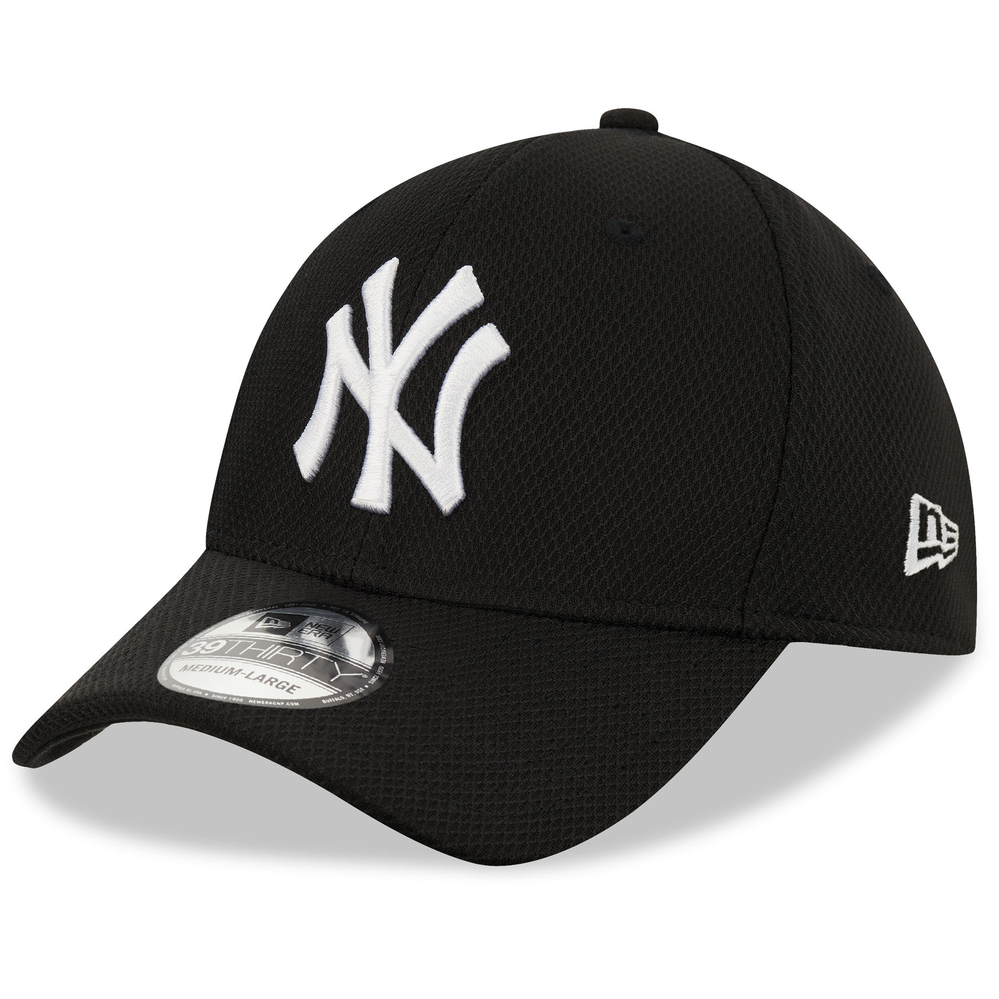 New Era New York Yankees Diamond 39THIRTY® Cap Black/White New Era New York Yankees Diamond 39THIRTY® Cap Black/White